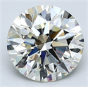Diamante Natural 4.02 quilates, Redondo , Color L, claridad VS1 y certificado GIA