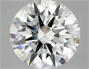 Lab Grown Diamond 5.04 Carats, Round with Ideal Cut, E Color, VS2 Clarity and Certified by IGI