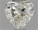 Natural Diamond 0.32 Carats, Heart with  Cut, I Color, SI2 Clarity and Certified by IGI