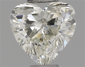 Picture of Natural Diamond 0.32 Carats, Heart with  Cut, I Color, SI2 Clarity and Certified by IGI