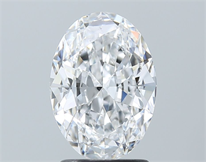 Foto Diamante Natural 1.70 quilates, Ovalado , Color D, claridad VS2 y certificado GIA de