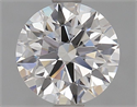 Lab Grown Diamond 1.03 Carats, Round with Ideal Cut, D Color, VVS2 Clarity and Certified by IGI