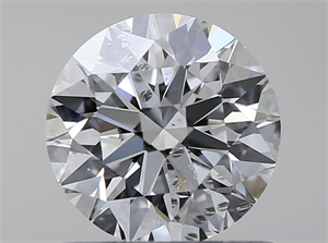 Foto Diamante Natural 0.71 quilates, Redondo , Color F, claridad SI2 y certificado HRD de