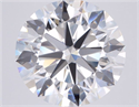 Lab Grown Diamond 3.09 Carats, Round with Ideal Cut, E Color, VVS2 Clarity and Certified by IGI