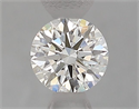 Natural Diamond 0.51 Carats, Round with Excellent Cut, H Color, VS2 Clarity and Certified by GIA