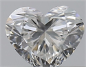Natural Diamond 0.30 Carats, Heart with  Cut, F Color, VS1 Clarity and Certified by GIA