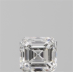 Foto Diamante Natural 0.51 quilates, Asscher , Color F, claridad VS1 y certificado GIA de