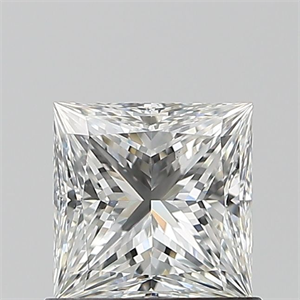 Picture of Natural Diamond 0.90 Carats, Princess with  Cut, F Color, VS2 Clarity and Certified by GIA