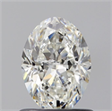 Natural Diamond 0.80 Carats, Oval with  Cut, H Color, VS1 Clarity and Certified by GIA