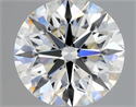 Natural Diamond 0.70 Carats, Round with Excellent Cut, G Color, VVS2 Clarity and Certified by GIA
