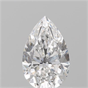 Natural Diamond 0.73 Carats, Pear with  Cut, E Color, VVS2 Clarity and Certified by GIA