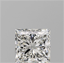 Natural Diamond 0.90 Carats, Princess with  Cut, I Color, VS1 Clarity and Certified by GIA