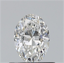 Natural Diamond 0.50 Carats, Oval with  Cut, F Color, VS1 Clarity and Certified by GIA