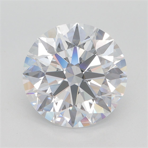 Picture of Lab Grown Diamond 4.29 Carats, Round with Excellent Cut, D Color, VVS2 Clarity and Certified by GIA