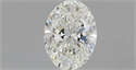 Natural Diamond 0.50 Carats, Oval with  Cut, G Color, IF Clarity and Certified by IGI