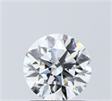 Lab Grown Diamond 1.26 Carats, Round with Ideal Cut, D Color, VVS2 Clarity and Certified by IGI