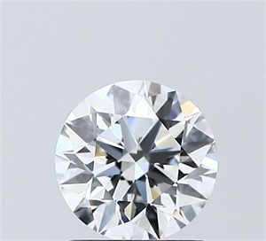 Picture of Lab Grown Diamond 1.26 Carats, Round with Ideal Cut, D Color, VVS2 Clarity and Certified by IGI