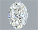 Natural Diamond 0.60 Carats, Oval with  Cut, H Color, VVS1 Clarity and Certified by GIA