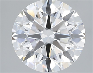 Picture of Lab Grown Diamond 2.53 Carats, Round with Excellent Cut, D Color, VS1 Clarity and Certified by GIA
