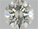 Natural Diamond 0.72 Carats, Round with Excellent Cut, K Color, SI2 Clarity and Certified by GIA