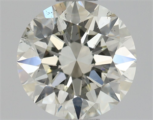 Picture of Natural Diamond 0.72 Carats, Round with Excellent Cut, K Color, SI2 Clarity and Certified by GIA