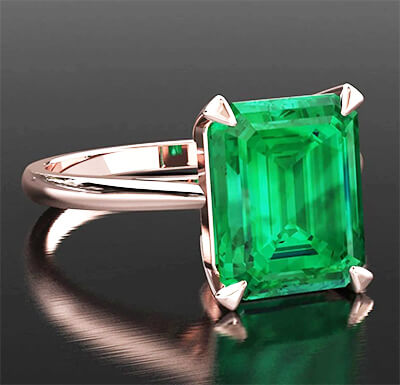 1.50 carat Emerald Shaped Emerald Stone