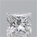 Natural Diamond 0.70 Carats, Princess with  Cut, E Color, VS1 Clarity and Certified by GIA