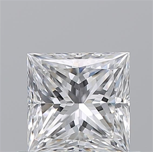 Picture of Natural Diamond 0.70 Carats, Princess with  Cut, E Color, VS1 Clarity and Certified by GIA