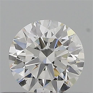 Picture of Natural Diamond 0.40 Carats, Round with Excellent Cut, G Color, IF Clarity and Certified by GIA