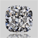 Natural Diamond 0.57 Carats, Cushion with  Cut, D Color, VVS1 Clarity and Certified by GIA