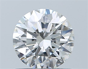 Picture of Natural Diamond 0.71 Carats, Round with Excellent Cut, H Color, SI1 Clarity and Certified by GIA
