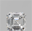 Natural Diamond 0.74 Carats, Asscher with  Cut, E Color, VVS1 Clarity and Certified by GIA