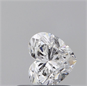 Natural Diamond 0.54 Carats, Heart with  Cut, D Color, VS2 Clarity and Certified by GIA