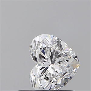 Picture of Natural Diamond 0.54 Carats, Heart with  Cut, D Color, VS2 Clarity and Certified by GIA