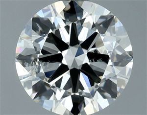 Picture of Natural Diamond 1.00 Carats, Round with Excellent Cut, H Color, SI1 Clarity and Certified by IGI