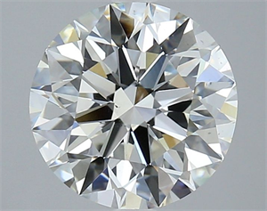 Picture of Natural Diamond 3.01 Carats, Round with Excellent Cut, H Color, VS2 Clarity and Certified by GIA
