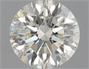 Natural Diamond 0.70 Carats, Round with Excellent Cut, K Color, SI1 Clarity and Certified by GIA