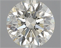 Natural Diamond 0.70 Carats, Round with Excellent Cut, K Color, SI1 Clarity and Certified by GIA