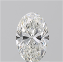 Natural Diamond 1.08 Carats, Oval with  Cut, H Color, IF Clarity and Certified by GIA