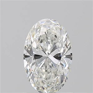 Picture of Natural Diamond 1.08 Carats, Oval with  Cut, H Color, IF Clarity and Certified by GIA