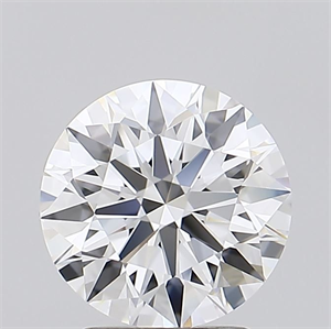 Picture of Lab Grown Diamond 2.36 Carats, Round with Ideal Cut, D Color, IF Clarity and Certified by IGI