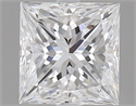 Natural Diamond 0.50 Carats, Princess with  Cut, D Color, VVS1 Clarity and Certified by GIA