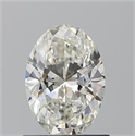 Natural Diamond 0.90 Carats, Oval with  Cut, J Color, VVS1 Clarity and Certified by GIA