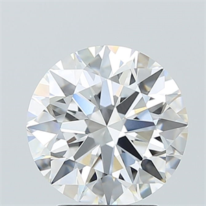 Picture of Lab Grown Diamond 3.09 Carats, Round with Ideal Cut, D Color, VVS1 Clarity and Certified by IGI