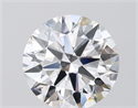 Lab Grown Diamond 1.36 Carats, Round with Ideal Cut, E Color, VS2 Clarity and Certified by IGI