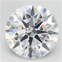 Lab Grown Diamond 4.12 Carats, Round with Excellent Cut, D Color, VVS1 Clarity and Certified by GIA
