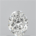 Natural Diamond 0.53 Carats, Oval with  Cut, D Color, VS2 Clarity and Certified by GIA