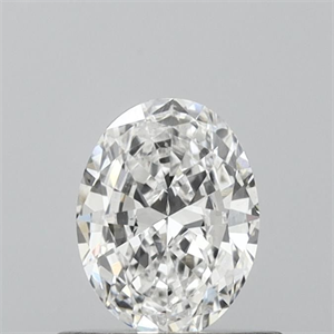 Picture of Natural Diamond 0.53 Carats, Oval with  Cut, D Color, VS2 Clarity and Certified by GIA