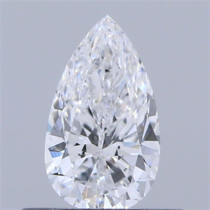 Foto Diamante Natural 0.40 quilates, De pera , Color D, claridad VS2 y certificado IGI de