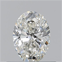 Natural Diamond 0.50 Carats, Oval with  Cut, I Color, VS1 Clarity and Certified by GIA